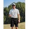 image:imageNORTHYARD Mens Golf Shorts Casual 9 Inch Lightweight Beach Work Dress Shorts with Pockets Elastic WaistBlack
