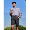 image:imageNORTHYARD Mens Golf Shorts Casual 9 Inch Lightweight Beach Work Dress Shorts with Pockets Elastic WaistDarkgrey