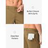 image:imageNORTHYARD Mens Golf Shorts Casual 9 Inch Lightweight Beach Work Dress Shorts with Pockets Elastic WaistDarkkhaki