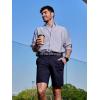 image:imageNORTHYARD Mens Golf Shorts Casual 9 Inch Lightweight Beach Work Dress Shorts with Pockets Elastic WaistNavy
