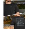 image:imageNORTHYARD Mens Graphic Cotton TShirt Short Sleeve Crew Neck Tee Shirts for Men Casual Work Outdoor Soft Relaxed FitBlack