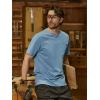 image:imageNORTHYARD Mens Graphic Cotton TShirt Short Sleeve Crew Neck Tee Shirts for Men Casual Work Outdoor Soft Relaxed FitBlue Stone