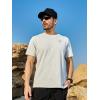 image:imageNORTHYARD Mens Graphic Cotton TShirt Short Sleeve Crew Neck Tee Shirts for Men Casual Work Outdoor Soft Relaxed FitOffwhite Heather