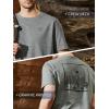 image:imageNORTHYARD Mens Graphic Cotton TShirt Short Sleeve Crew Neck Tee Shirts for Men Casual Work Outdoor Soft Relaxed FitSmoke Heather