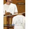 image:imageNORTHYARD Mens Graphic Cotton TShirt Short Sleeve Crew Neck Tee Shirts for Men Casual Work Outdoor Soft Relaxed FitWhite