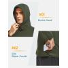 image:imageNORTHYARD Mens Running Hoodie Lightweight Fleece Workout Gym Hooded Sweatshirts Long Sleeve Cold Weather Athletic PulloverArmygreen