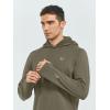 image:imageNORTHYARD Mens Running Hoodie Lightweight Fleece Workout Gym Hooded Sweatshirts Long Sleeve Cold Weather Athletic PulloverDarkkhaki