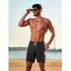 image:imageNORTHYARD Mens Swim Trunks 2 in 1 Swimsuit Swim Shorts Quick Dry 7 Board Short Beach Bathing Swimming Swimwear with PocketsDarkgrey