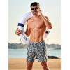image:imageNORTHYARD Mens Swim Trunks 2 in 1 Swimsuit Swim Shorts Quick Dry 7 Board Short Beach Bathing Swimming Swimwear with PocketsGreypineapple