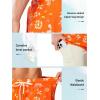 image:imageNORTHYARD Mens Swim Trunks 2 in 1 Swimsuit Swim Shorts Quick Dry 7 Board Short Beach Bathing Swimming Swimwear with PocketsOrangeflower