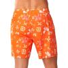 image:imageNORTHYARD Mens Swim Trunks 2 in 1 Swimsuit Swim Shorts Quick Dry 7 Board Short Beach Bathing Swimming Swimwear with PocketsOrangeflower