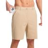 image:imageNORTHYARD Mens Golf Shorts Casual 9 Inch Lightweight Beach Work Dress Shorts with Pockets Elastic WaistLightkhaki