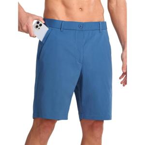 image:imageNORTHYARD Mens Golf Shorts Casual 9 Inch Lightweight Beach Work Dress Shorts with Pockets Elastic WaistFederalblue