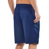 image:imageNORTHYARD Mens 10 Athletic Shorts Basketball Workout Gym Lightweight Quick Dry Shorts with Mesh amp Zip PocketsDarkblue