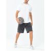 image:imageNORTHYARD Mens 10 Athletic Shorts Basketball Workout Gym Lightweight Quick Dry Shorts with Mesh amp Zip PocketsDarkgrey