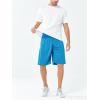 image:imageNORTHYARD Mens 10 Athletic Shorts Basketball Workout Gym Lightweight Quick Dry Shorts with Mesh amp Zip PocketsLakeblue