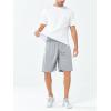 image:imageNORTHYARD Mens 10 Athletic Shorts Basketball Workout Gym Lightweight Quick Dry Shorts with Mesh amp Zip PocketsLightgrey