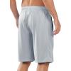 image:imageNORTHYARD Mens 10 Athletic Shorts Basketball Workout Gym Lightweight Quick Dry Shorts with Mesh amp Zip PocketsLightgrey