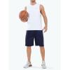 image:imageNORTHYARD Mens 10 Athletic Shorts Basketball Workout Gym Lightweight Quick Dry Shorts with Mesh amp Zip PocketsNavy