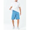 image:imageNORTHYARD Mens 10 Athletic Shorts Basketball Workout Gym Lightweight Quick Dry Shorts with Mesh amp Zip PocketsSkyblue