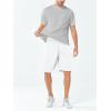 image:imageNORTHYARD Mens 10 Athletic Shorts Basketball Workout Gym Lightweight Quick Dry Shorts with Mesh amp Zip PocketsWhite