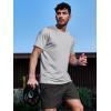 image:imageNORTHYARD Mens Athletic Running Shirts Short Sleeve Workout TShirts Quick Dry Lightweight Active Tee Gym Sports PerformanceLightgrey