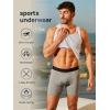 image:imageNORTHYARD Mens Athletic Underwear 3 Pack Breathable Activewear Undershorts Highperformance Boxer Briefs 4way StretchLight Grey
