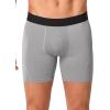 image:imageNORTHYARD Mens Athletic Underwear 3 Pack Breathable Activewear Undershorts Highperformance Boxer Briefs 4way StretchLight Grey