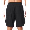 image:imageNORTHYARD Mens Cargo Hiking Shorts 9 Lightweight Quick Dry Athletic Shorts Outdoor Travel Active Fishing with Multi PocketsBlack