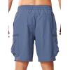 image:imageNORTHYARD Mens Cargo Hiking Shorts 9 Lightweight Quick Dry Athletic Shorts Outdoor Travel Active Fishing with Multi PocketsFederalblue