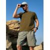 image:imageNORTHYARD Mens Cargo Hiking Shorts 9 Lightweight Quick Dry Athletic Shorts Outdoor Travel Active Fishing with Multi PocketsSagegreen
