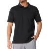 image:imageNORTHYARD Mens Golf Polo Shirt Short Sleeve Casual Work Activewear Performance T Shirts for Men Moisture Wicking Quick DryBlack