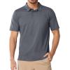 image:imageNORTHYARD Mens Golf Polo Shirt Short Sleeve Casual Work Activewear Performance T Shirts for Men Moisture Wicking Quick DryDark Grey