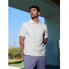 image:imageNORTHYARD Mens Golf Polo Shirt Short Sleeve Casual Work Activewear Performance T Shirts for Men Moisture Wicking Quick DryWhite
