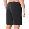 image:imageNORTHYARD Mens Golf Shorts with 6 Pockets 9 Stretch Work Dress Shorts Casual Flat Front Hybrid Short Quick Dry LightweightBlack