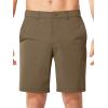 image:imageNORTHYARD Mens Golf Shorts with 6 Pockets 9 Stretch Work Dress Shorts Casual Flat Front Hybrid Short Quick Dry LightweightDarkkhaki