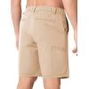 image:imageNORTHYARD Mens Golf Shorts with 6 Pockets 9 Stretch Work Dress Shorts Casual Flat Front Hybrid Short Quick Dry LightweightLightkhaki