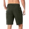image:imageNORTHYARD Mens Hiking Cargo Shorts 9 Lightweight Outdoor Summer Shorts Quick Dry with 4 Pockets for Tactical Fishing TravelArmy Green
