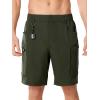 image:imageNORTHYARD Mens Hiking Cargo Shorts 9 Lightweight Outdoor Summer Shorts Quick Dry with 4 Pockets for Tactical Fishing TravelArmy Green