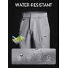image:imageNORTHYARD Mens Hiking Cargo Shorts 9 Lightweight Outdoor Summer Shorts Quick Dry with 4 Pockets for Tactical Fishing TravelLight Grey