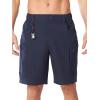 image:imageNORTHYARD Mens Hiking Cargo Shorts 9 Lightweight Outdoor Summer Shorts Quick Dry with 4 Pockets for Tactical Fishing TravelNavy
