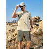 image:imageNORTHYARD Mens Hiking Cargo Shorts 9 Lightweight Outdoor Summer Shorts Quick Dry with 4 Pockets for Tactical Fishing TravelSage Green