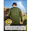 image:imageNORTHYARD Mens UPF 50 Sun Protection Shirts Long Sleeve Fishing Rash Guard UV SPF Outdoor Hiking Swimming TShirt Quick DryArmygreen