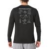 image:imageNORTHYARD Mens UPF 50 Sun Protection Shirts Long Sleeve Fishing Rash Guard UV SPF Outdoor Hiking Swimming TShirt Quick DryBlack