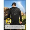 image:imageNORTHYARD Mens UPF 50 Sun Protection Shirts Long Sleeve Fishing Rash Guard UV SPF Outdoor Hiking Swimming TShirt Quick DryBlack