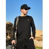 image:imageNORTHYARD Mens UPF 50 Sun Protection Shirts Long Sleeve Fishing Rash Guard UV SPF Outdoor Hiking Swimming TShirt Quick DryBlack