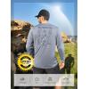image:imageNORTHYARD Mens UPF 50 Sun Protection Shirts Long Sleeve Fishing Rash Guard UV SPF Outdoor Hiking Swimming TShirt Quick DryBlueheather