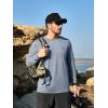 image:imageNORTHYARD Mens UPF 50 Sun Protection Shirts Long Sleeve Fishing Rash Guard UV SPF Outdoor Hiking Swimming TShirt Quick DryBlueheather