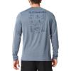 image:imageNORTHYARD Mens UPF 50 Sun Protection Shirts Long Sleeve Fishing Rash Guard UV SPF Outdoor Hiking Swimming TShirt Quick DryBlueheather