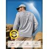 image:imageNORTHYARD Mens UPF 50 Sun Protection Shirts Long Sleeve Fishing Rash Guard UV SPF Outdoor Hiking Swimming TShirt Quick DryLightgrey